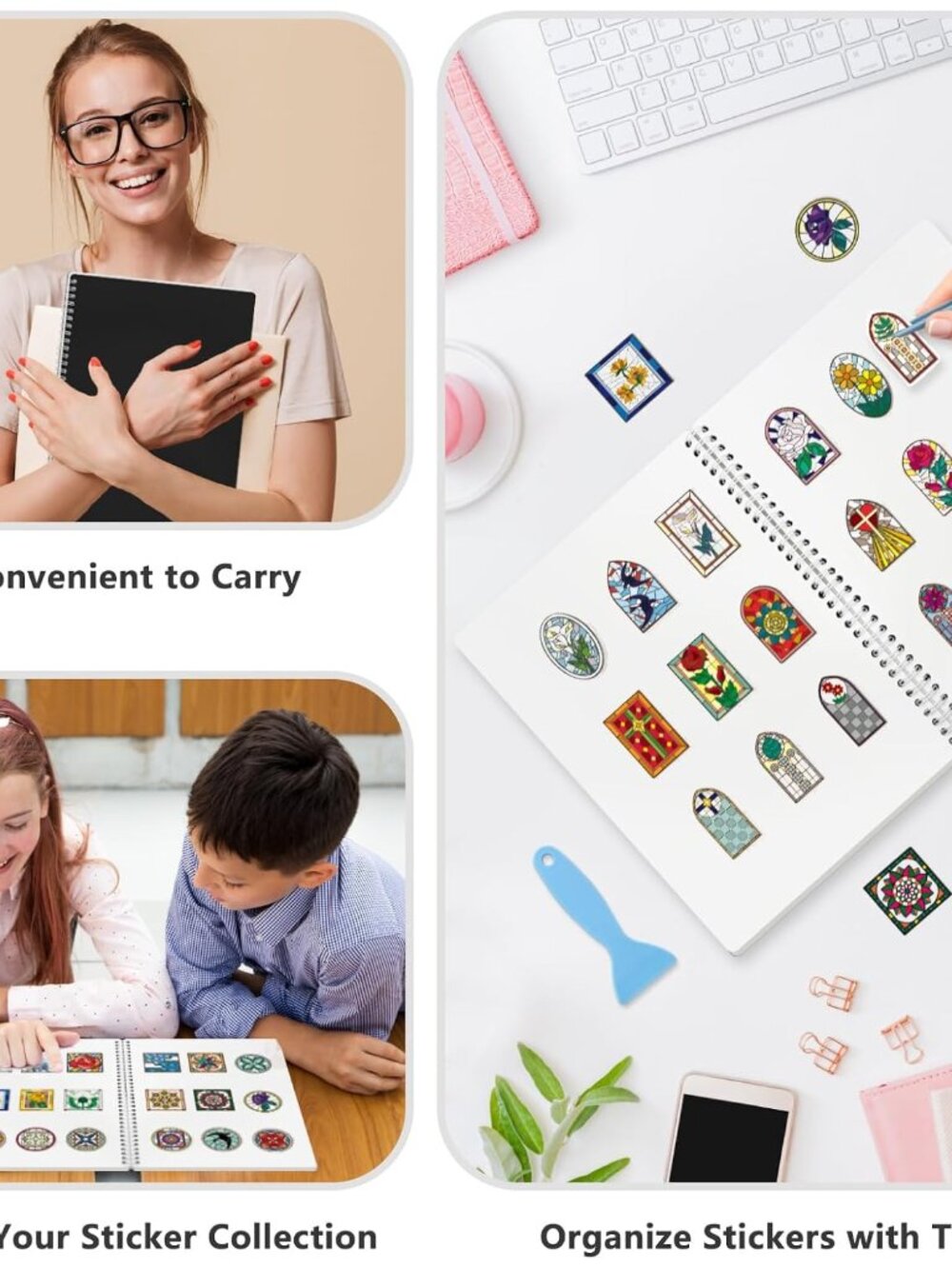Large Reusable Sticker Book Collecting Album 8.5×11 Inch Sticker Collection Stor - Picture 5 of 6